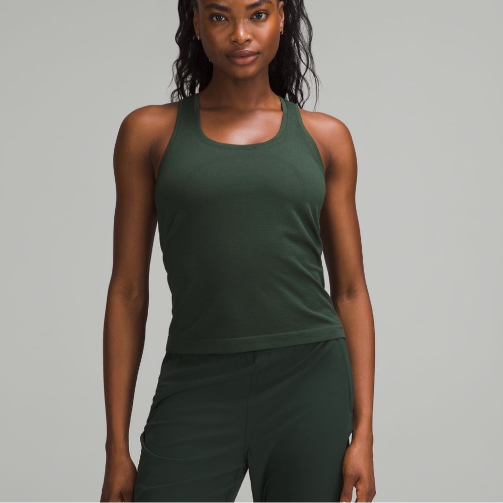Lululemon Swiftly Tech Racerback Tank Top 2.0 
Waist Length in Legacy Green